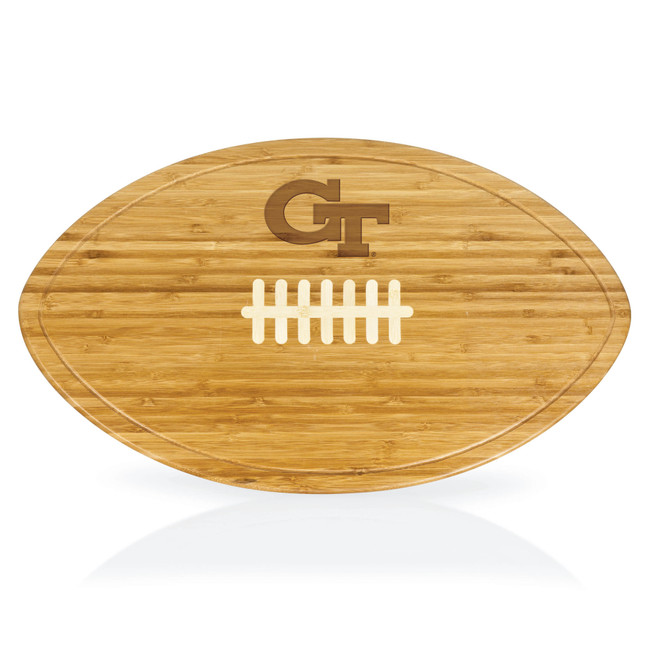 Georgia Tech Yellow Jackets Kickoff Football Cutting Board & Serving Tray, (Bamboo)