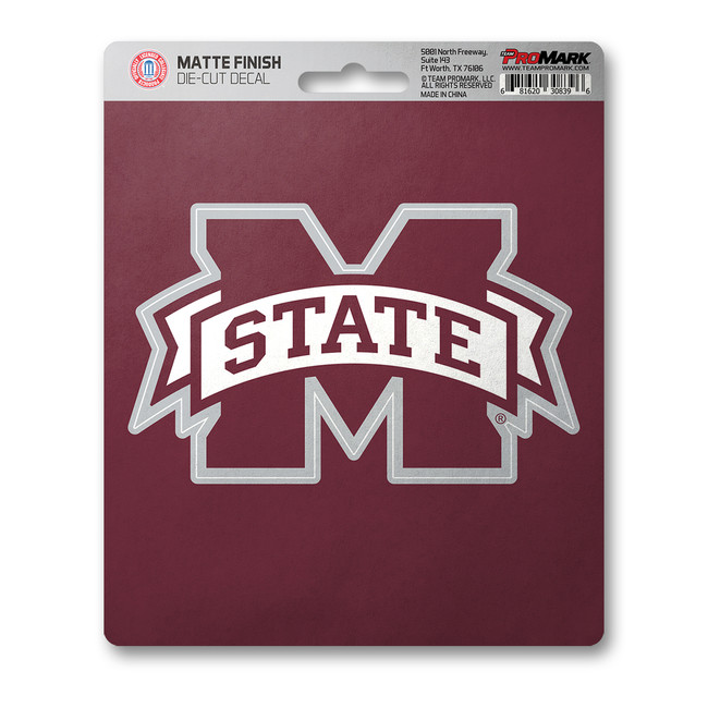 Mississippi State Bulldogs Matte Decal "M State" Logo
