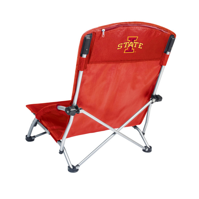 Iowa State Cyclones Tranquility Beach Chair with Carry Bag, (Red)