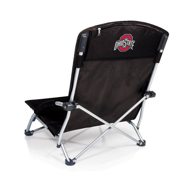 Ohio State Buckeyes Tranquility Beach Chair with Carry Bag, (Black)
