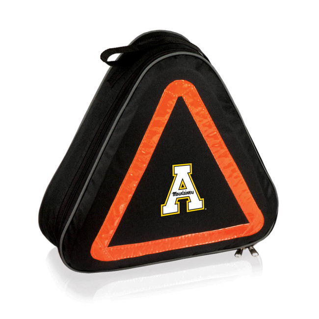 App State Mountaineers Roadside Emergency Car Kit, (Black with Orange Accents)