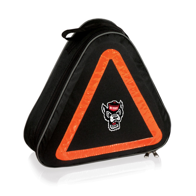 NC State Wolfpack Roadside Emergency Car Kit, (Black with Orange Accents)