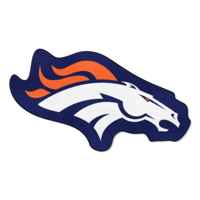 Denver Broncos Mascot Mat Bronco Head Primary Logo Navy