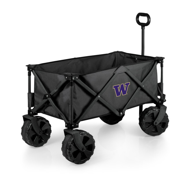 Washington Huskies Adventure Wagon Elite All-Terrain Portable Utility Wagon, (Dark Gray)