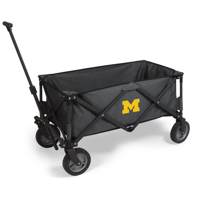 Michigan Wolverines Adventure Wagon Portable Utility Wagon, (Dark Gray)