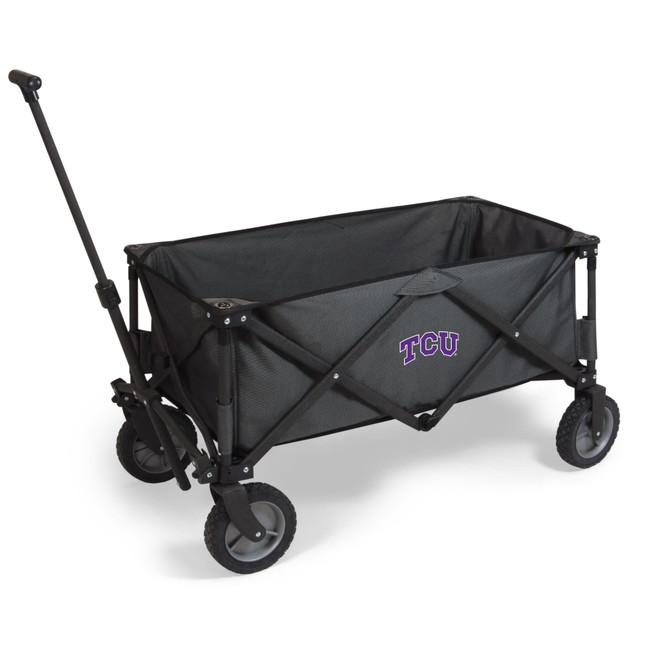 TCU Horned Frogs Adventure Wagon Portable Utility Wagon, (Dark Gray)