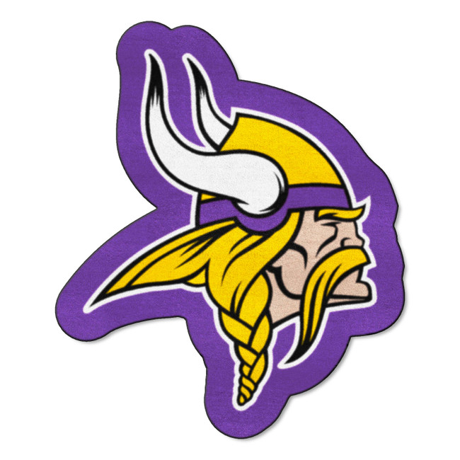 Minnesota Vikings Mascot Mat Viking Head Primary Logo Purple