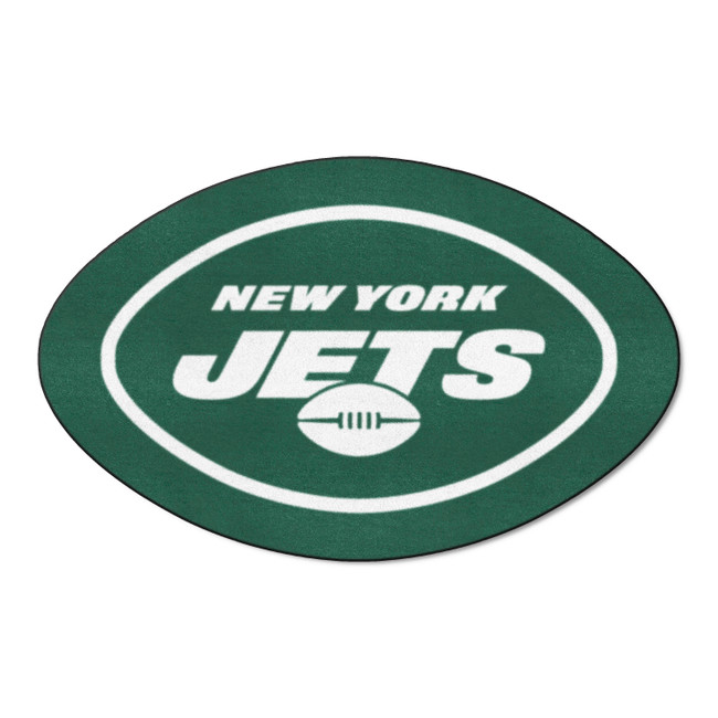 New York Jets Mascot Mat Oval Jets Primary Logo Green