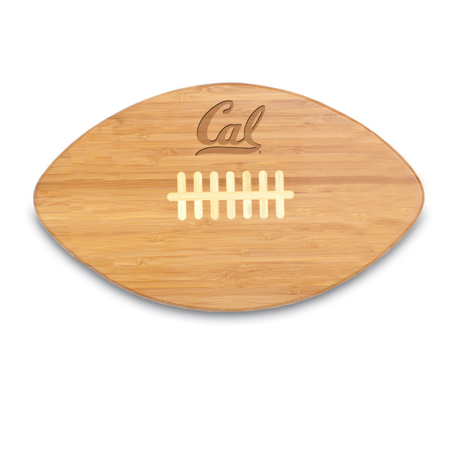 Cal Bears Touchdown! Football Cutting Board & Serving Tray, (Bamboo)