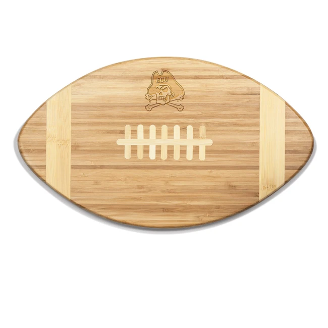East Carolina Pirates Touchdown! Football Cutting Board & Serving Tray, (Bamboo)