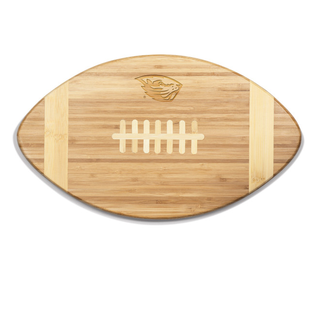 Oregon State Beavers Touchdown! Football Cutting Board & Serving Tray, (Bamboo)