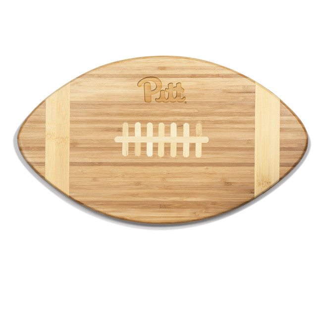 Pittsburgh Panthers Touchdown! Football Cutting Board & Serving Tray, (Bamboo)