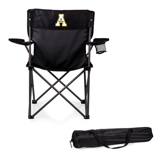 App State Mountaineers PTZ Camp Chair, (Black)