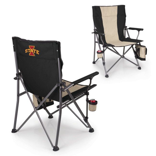 Iowa State Cyclones Big Bear XXL Camping Chair with Cooler, (Black)