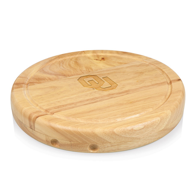Oklahoma Sooners Circo Cheese Cutting Board & Tools Set, (Parawood)
