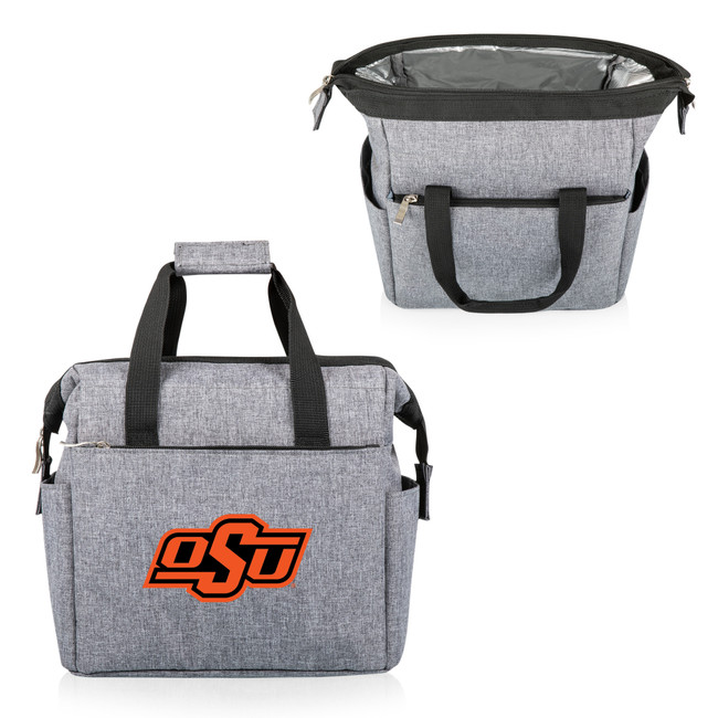 Oklahoma State Cowboys On The Go Lunch Bag Cooler, (Heathered Gray)