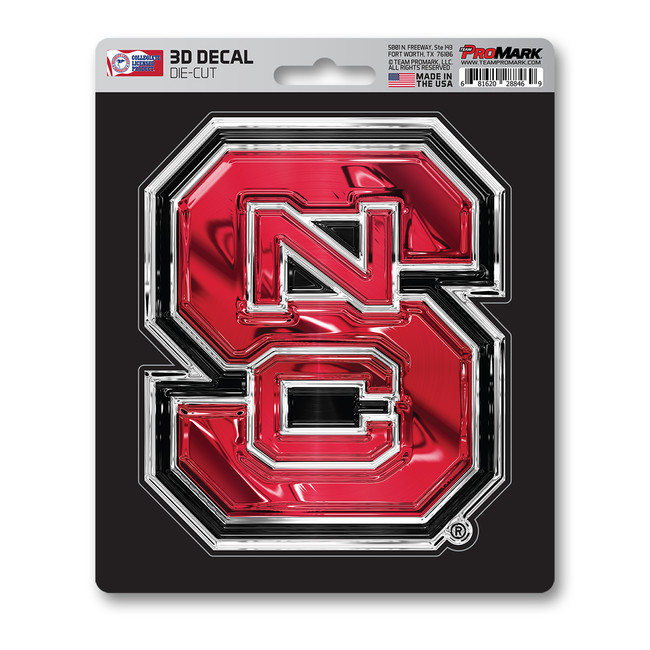 NC State Wolfpack 3D Decal Sticker