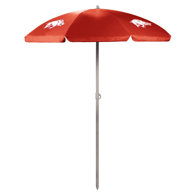 Arkansas Razorbacks 5.5 Ft. Portable Beach Umbrella, (Red)