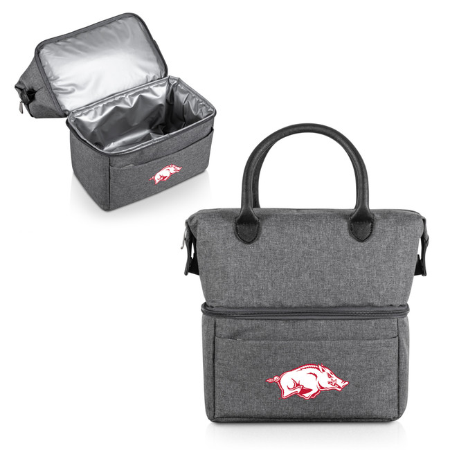 Arkansas Razorbacks Urban Lunch Bag Cooler, (Gray with Black Accents)