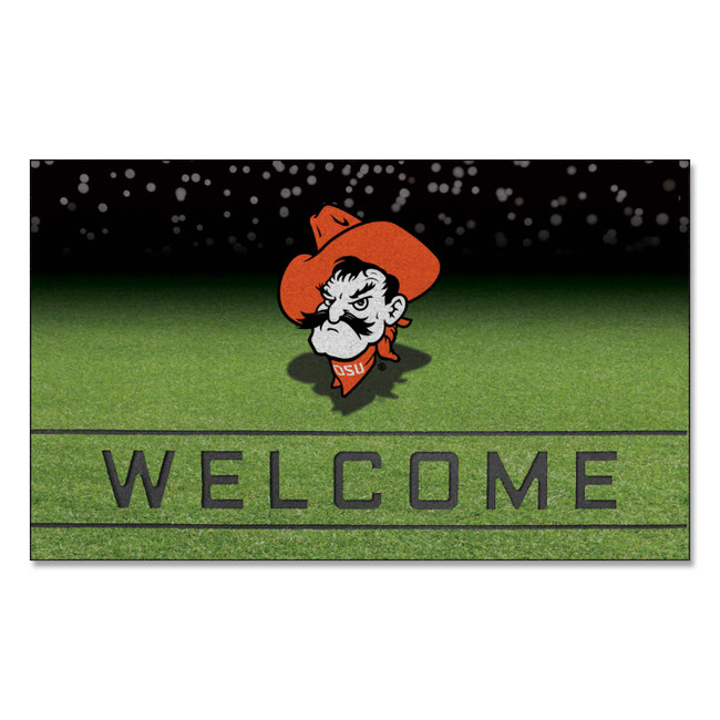 Oklahoma State Cowboys Crumb Rubber Door Mat - 18in. x 30in. OSU Primary Logo