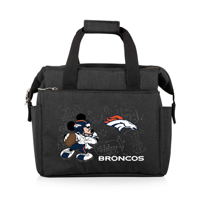 Denver Broncos Mickey Mouse On The Go Lunch Bag Cooler, (Black)