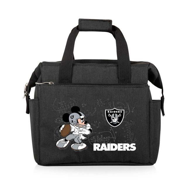 Las Vegas Raiders Mickey Mouse On The Go Lunch Bag Cooler, (Black)