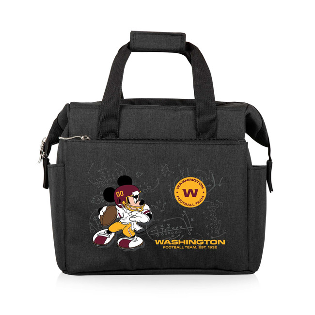 Washington Commanders Mickey Mouse On The Go Lunch Bag Cooler, (Black)