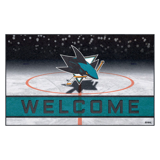 NHL - San Jose Sharks Crumb Rubber Door Mat 18"x30"