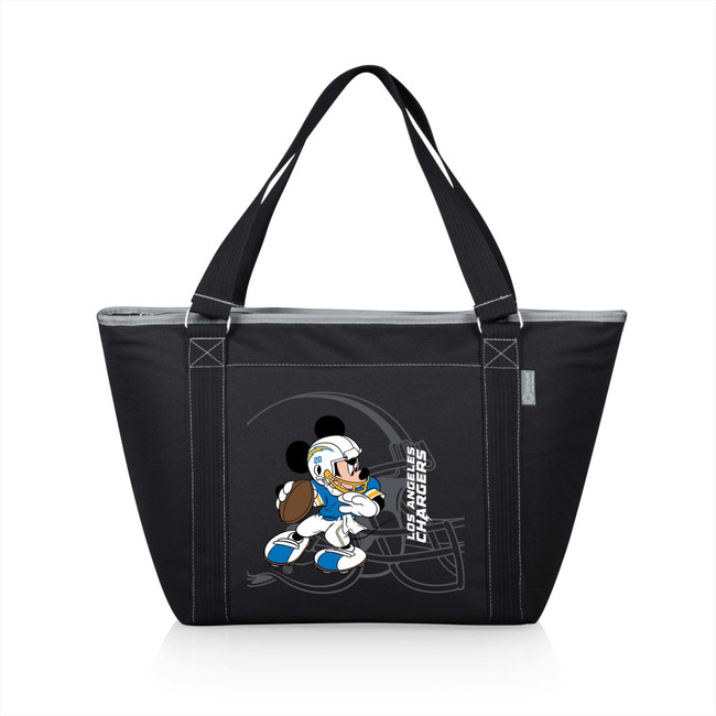 Los Angeles Chargers Mickey Mouse Topanga Cooler Tote Bag, (Black)