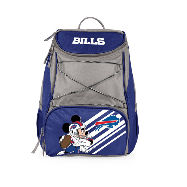 Buffalo Bills Mickey Mouse PTX Backpack Cooler, (Navy Blue with Gray Accents)