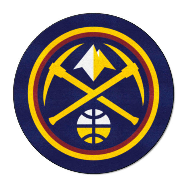Denver Nuggets Mascot Rug Circular Nuggets Primary Logo