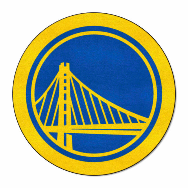 Golden State Warriors Mascot Rug Circular Bridge Primary Logo