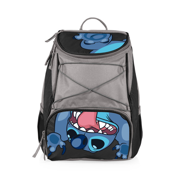 Lilo & Stitch Stitch PTX Backpack Cooler, (Black with Gray Accents)