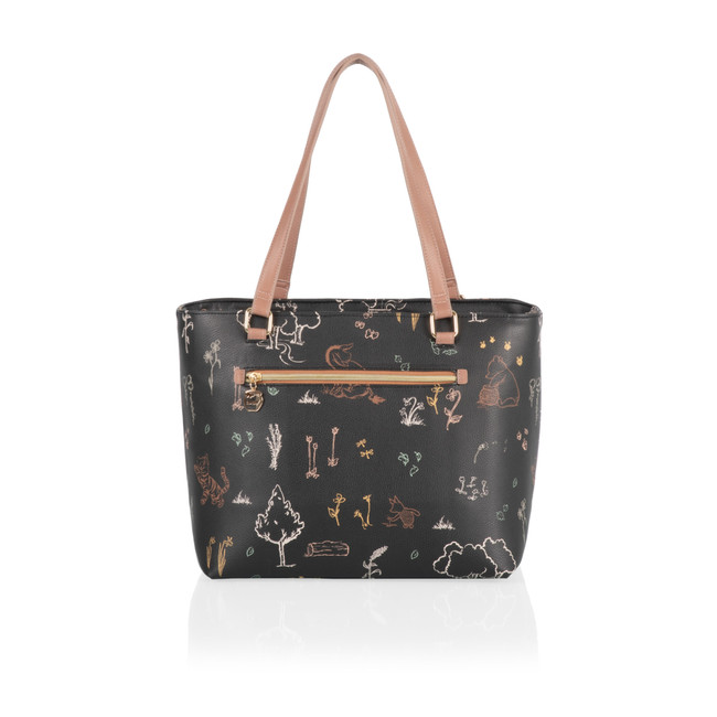 Winnie the Pooh Uptown Cooler Tote Bag, (Black)
