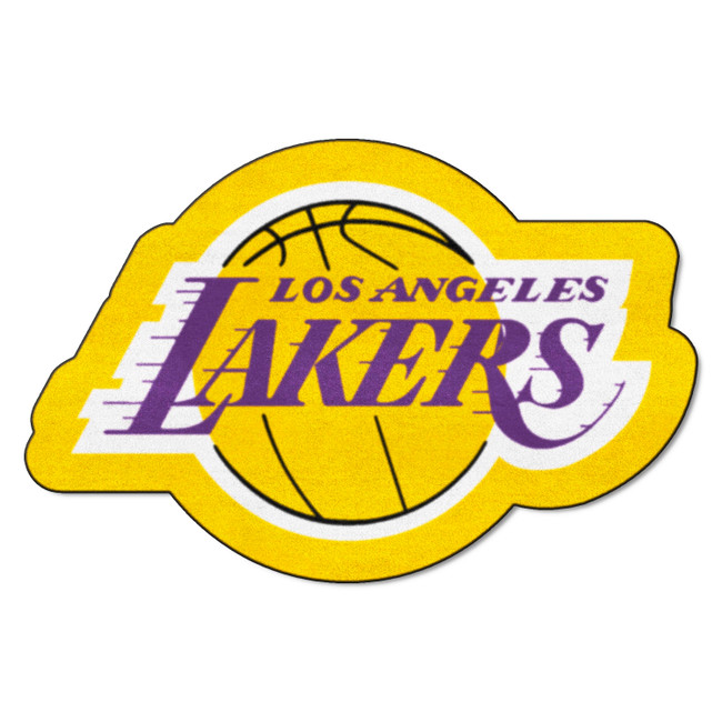 Los Angeles Lakers Mascot Rug Wordmark and Basketball Primary Logo