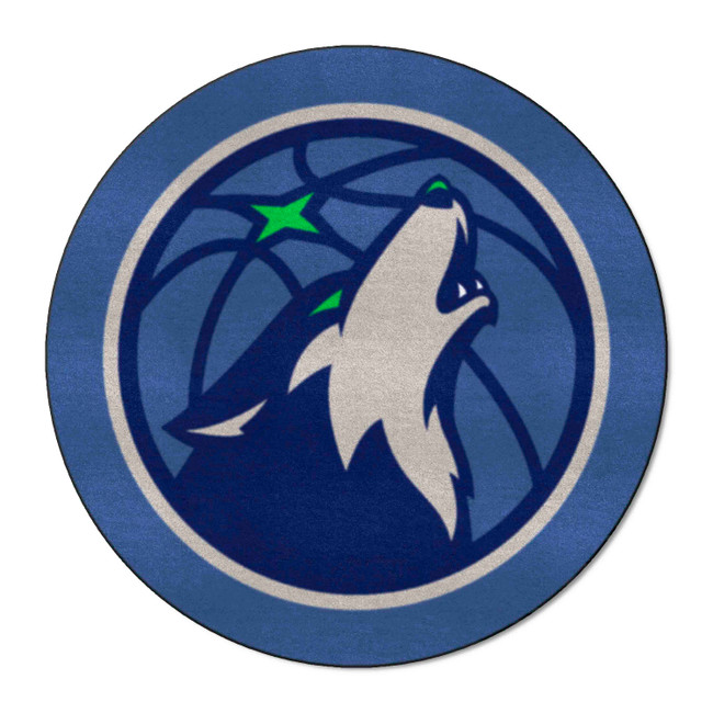 Minnesota Timberwolves Mascot Rug Wolf Head Primary Logo