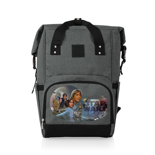 Star Wars Celebration On The Go RollTop Backpack Cooler, (Heathered Gray)