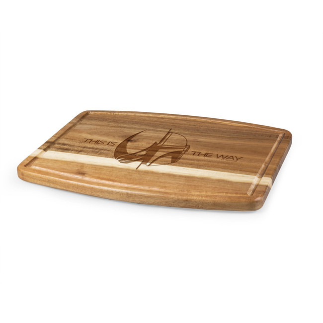 Mandalorian The Mandalorian Ovale Acacia Cutting Board, (Acacia Wood)