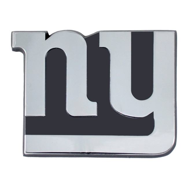 New York Giants 3D Chrome Metal Emblem NY Primary Logo