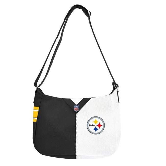 Pittsburgh Steelers Pebble Split Hobo Bag