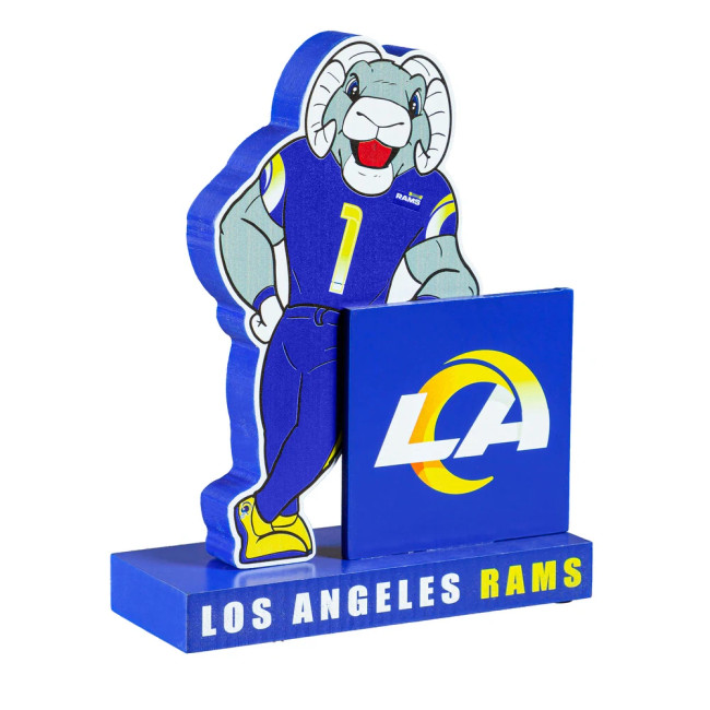 Los Angeles Rams 8 in. Wooden Mascot Statue