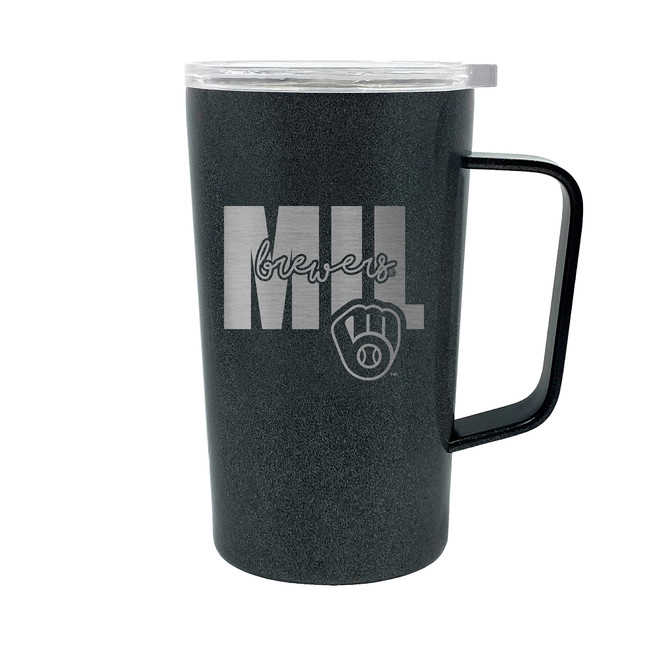 MLB Milwaukee Brewers 18oz Onyx Hustle Travel Mug