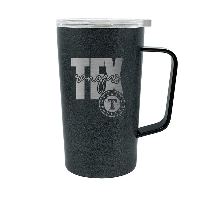 MLB Texas Rangers 18oz Onyx Hustle Travel Mug