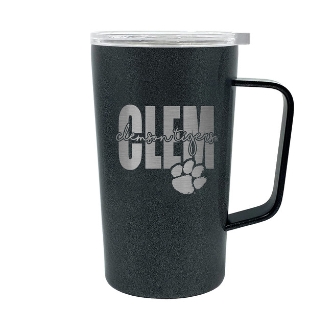 NCAA Clemson Tigers 18oz Onyx Hustle Travel Mug