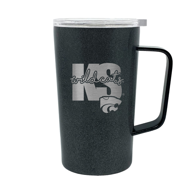 NCAA Kansas State Wildcats 18oz Onyx Hustle Travel Mug