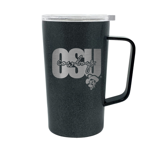 NCAA Oklahoma State Cowboys 18oz Onyx Hustle Travel Mug