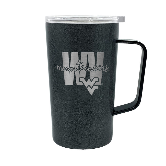 NCAA West Virginia Mountaineers 18oz Onyx Hustle Travel Mug