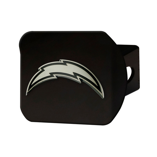 Los Angeles Chargers Hitch Cover - Black Bolt Primary Logo Black