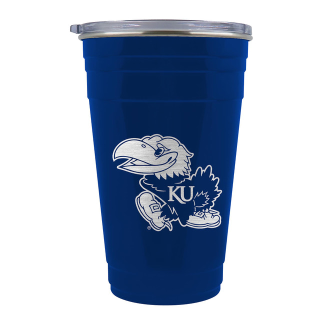 NCAA Kansas Jayhawks 22oz Tailgater Travel Tumbler