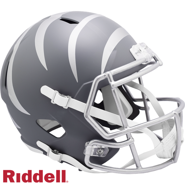Cincinnati Bengals Helmet Riddell Replica Full Size Speed Style Slate Alternate